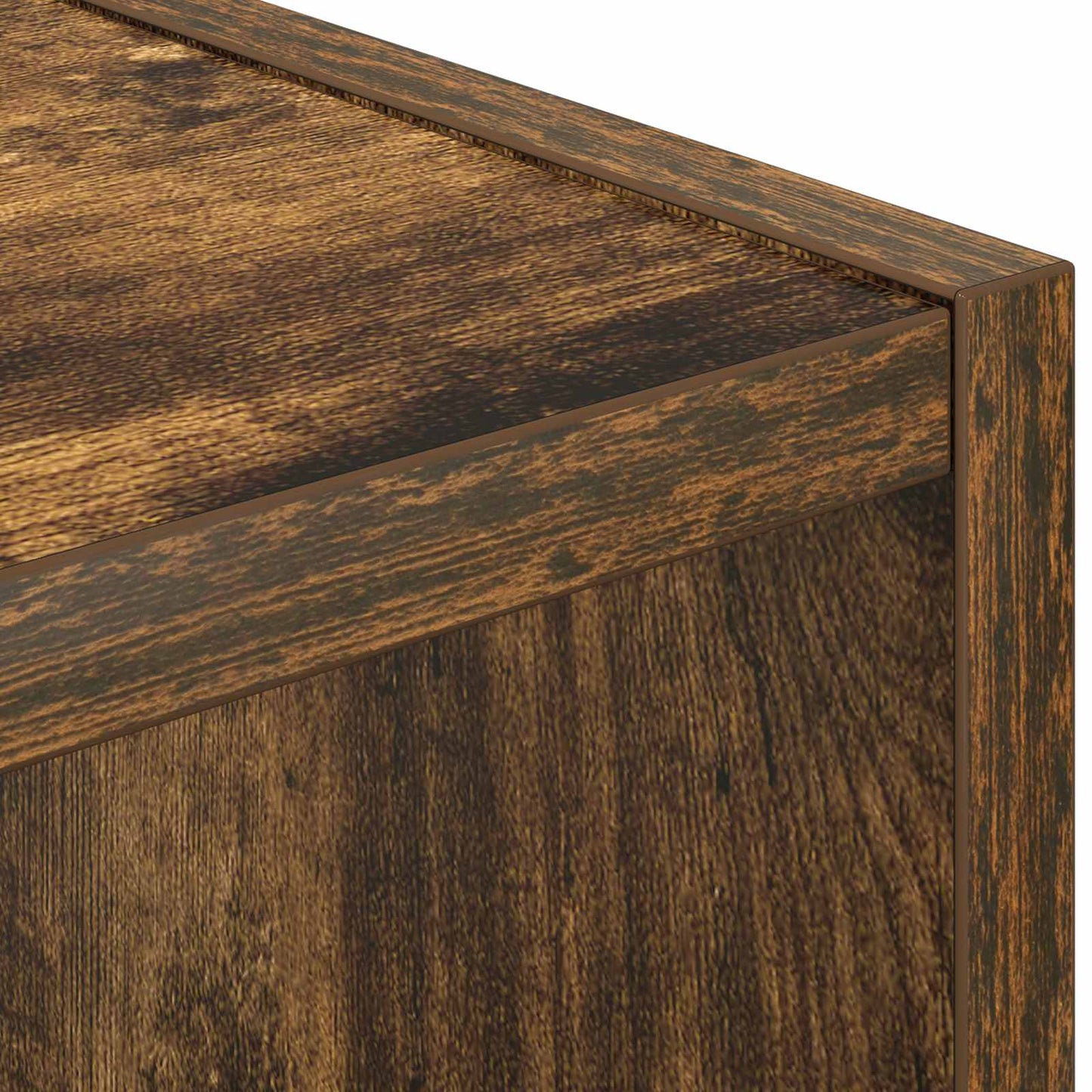 Comodino Rovere Fumé 35 X 32 X 68,5 Cm Legno Multistrato
