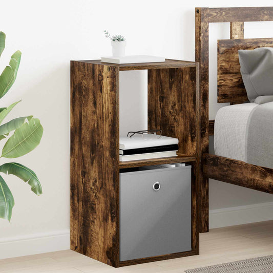 Comodino Rovere Fumé 35 X 32 X 68,5 Cm Legno Multistrato