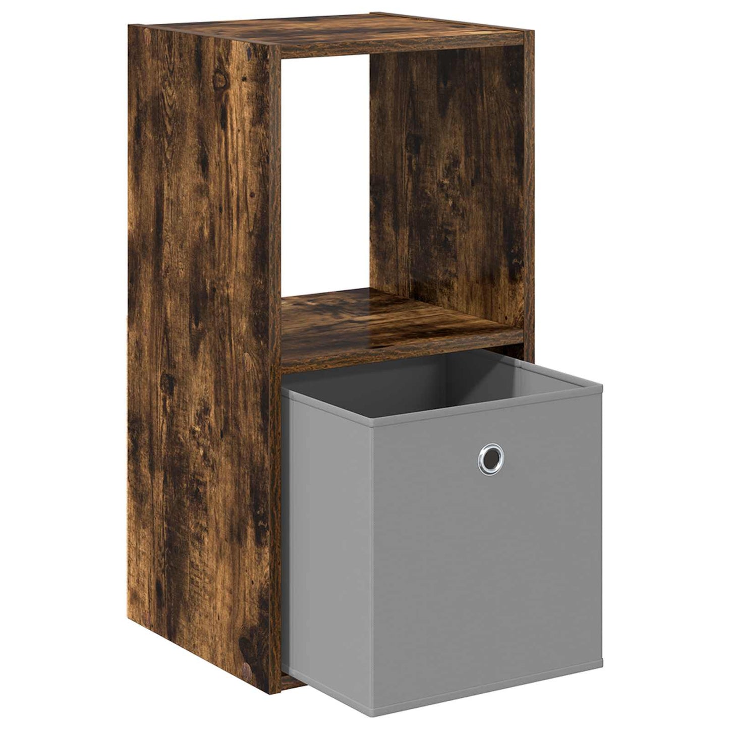 Comodino Rovere Fumé 35 X 32 X 68,5 Cm Legno Multistrato