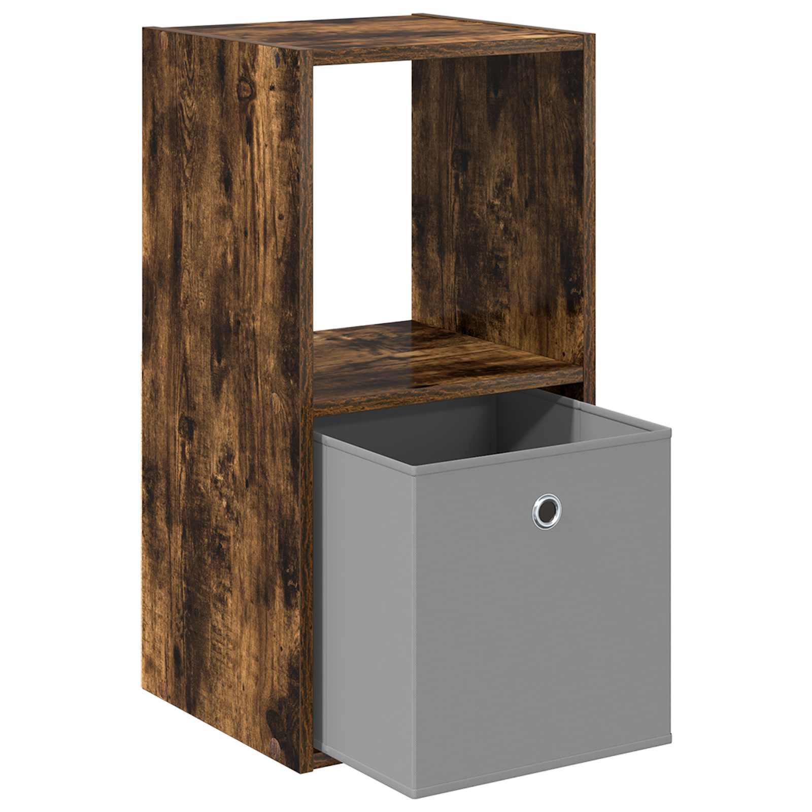Comodino Rovere Fumé 35 X 32 X 68,5 Cm Legno Multistrato