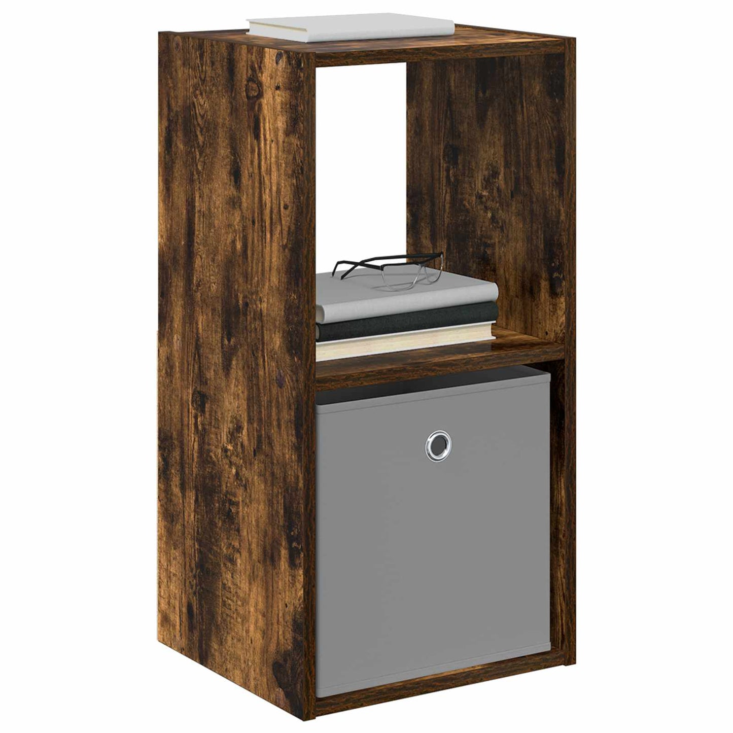 Comodino Rovere Fumé 35 X 32 X 68,5 Cm Legno Multistrato