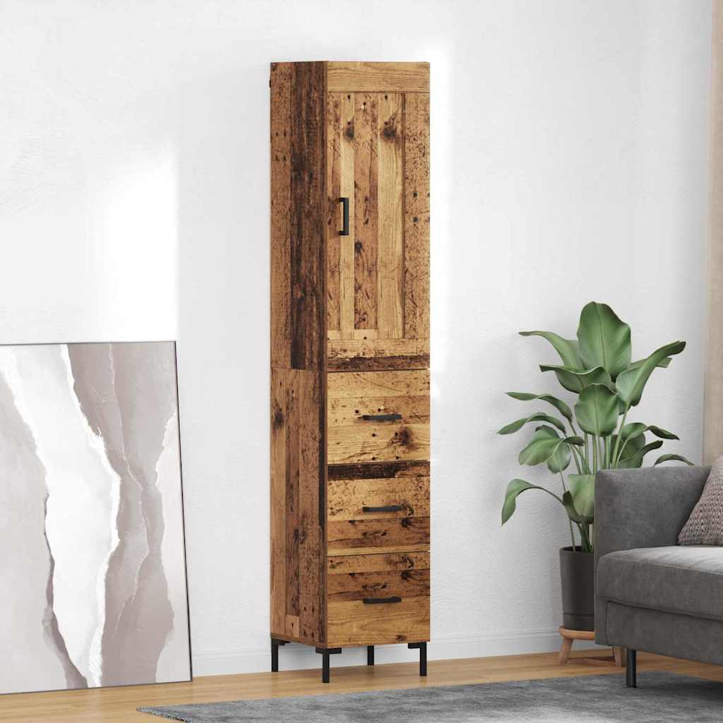 Credenza 34,5X34X180 Cm In Legno Multistrato