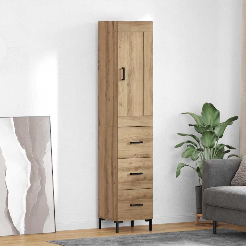 Credenza 34,5X34X180 Cm In Legno Multistrato