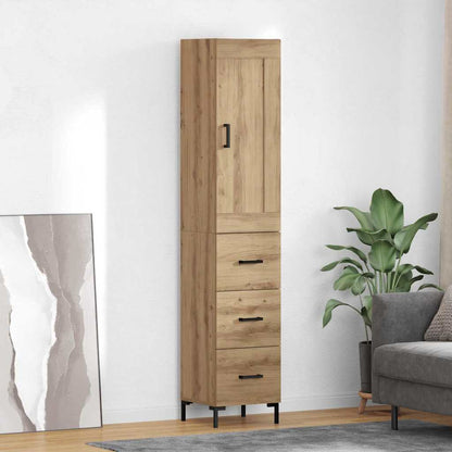 Credenza 34,5X34X180 Cm In Legno Multistrato