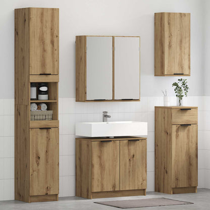 Set Mobili Da Bagno 4 Pz In Legno Multistrato
