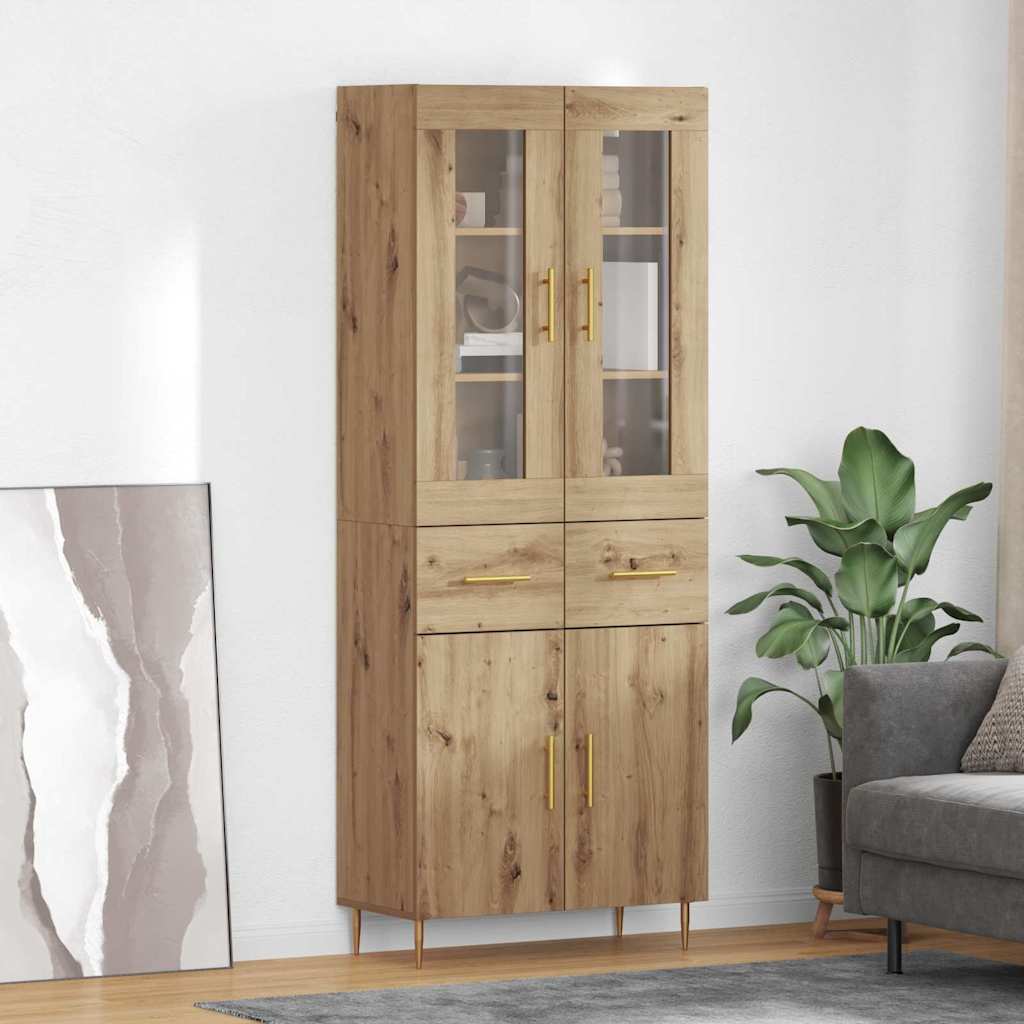Credenza 69,5X34X180 Cm In Legno Multistrato