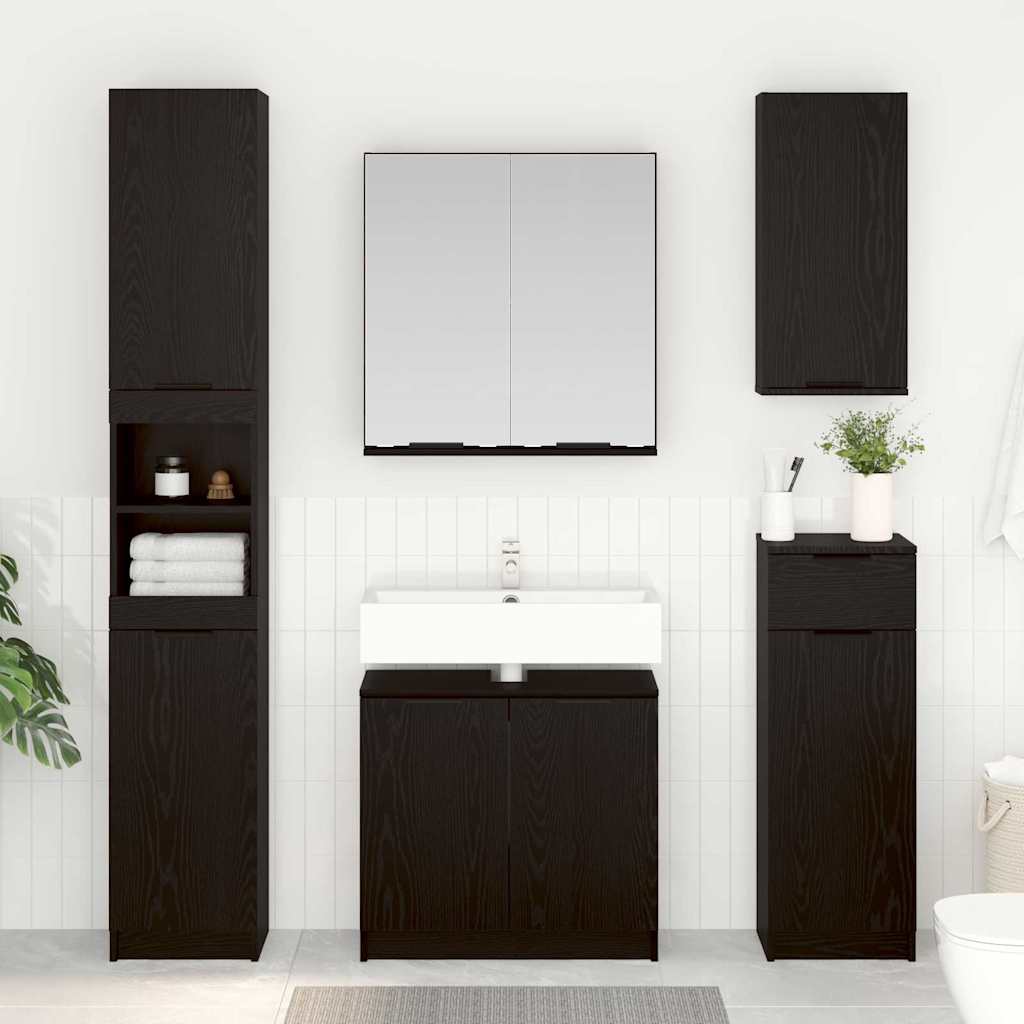 Set Mobili Da Bagno 3 Pz In Legno Multistrato
