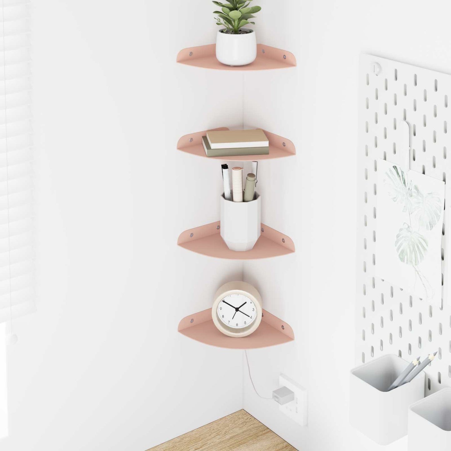 Mensola Sospesa Con Lo Scaffale 4 Pcs 30 X 30 X 2 Cm