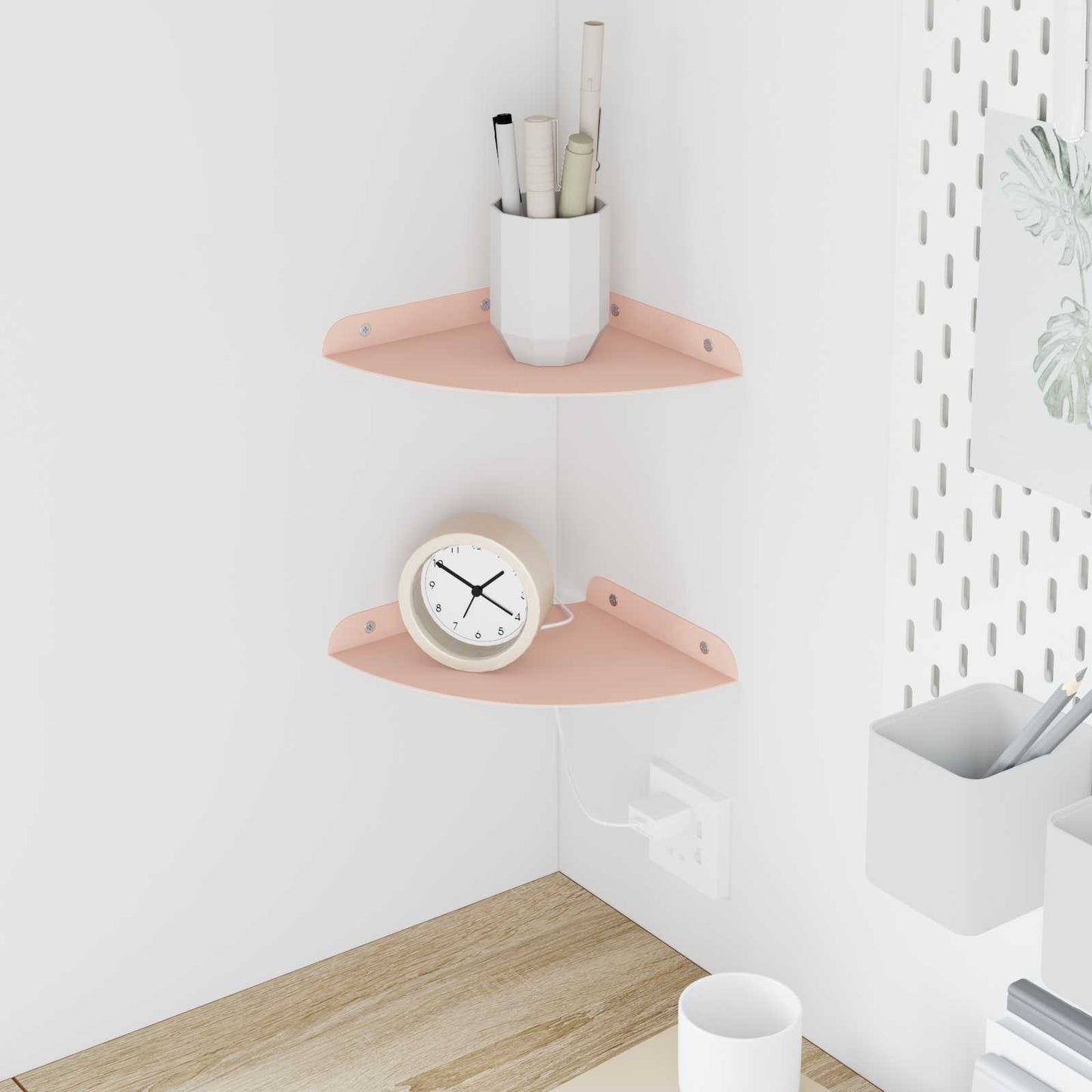 Mensola Sospesa Con Lo Scaffale 4 Pcs 30 X 30 X 2 Cm