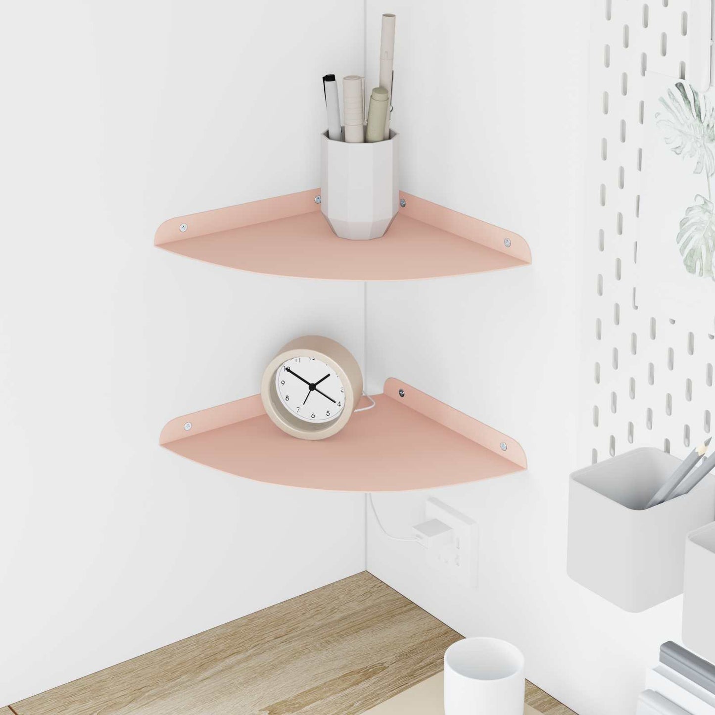 Mensola Sospesa Con Lo Scaffale 4 Pcs 30 X 30 X 2 Cm
