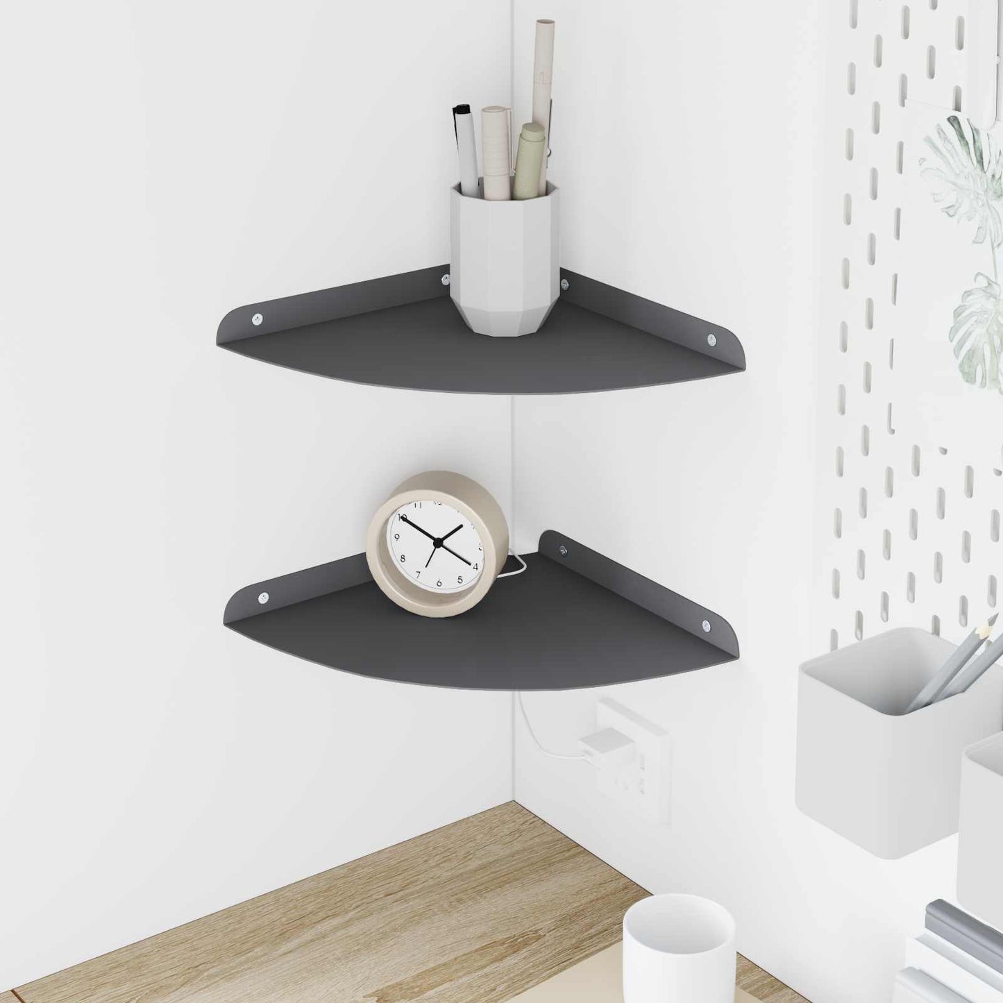 Mensola Sospesa Con Lo Scaffale 4 Pcs 30 X 30 X 2 Cm