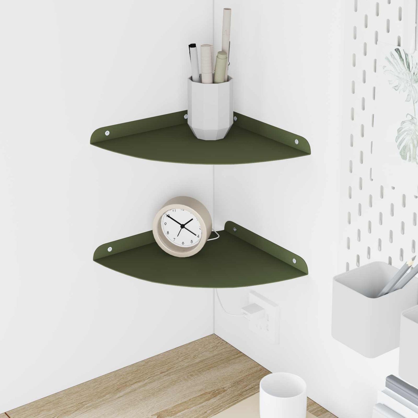 Mensola Sospesa Con Lo Scaffale 4 Pcs 30 X 30 X 2 Cm