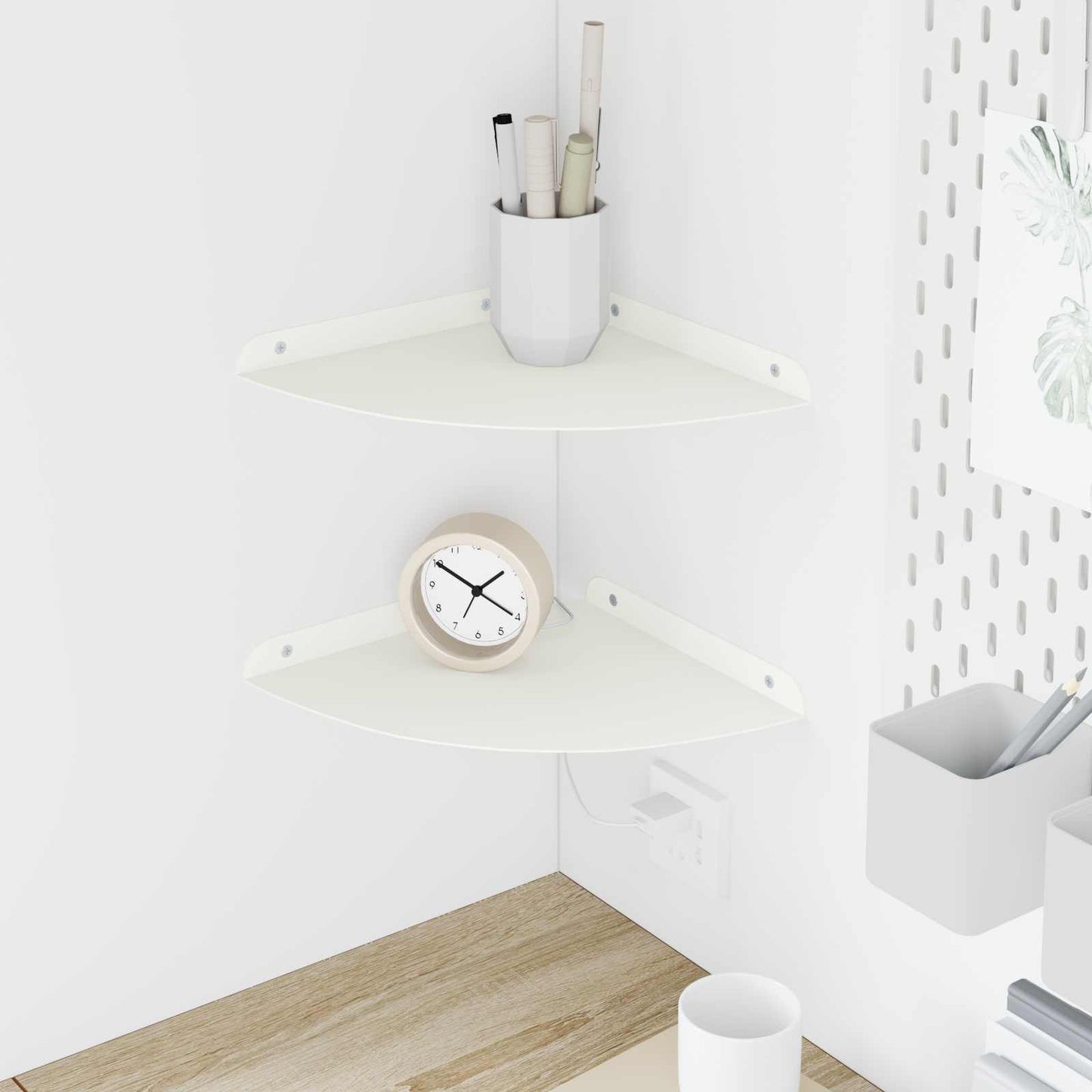 Mensola Sospesa Con Lo Scaffale 4 Pcs 30 X 30 X 2 Cm