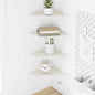 Mensola Sospesa Con Lo Scaffale 4 Pcs 30 X 30 X 2 Cm