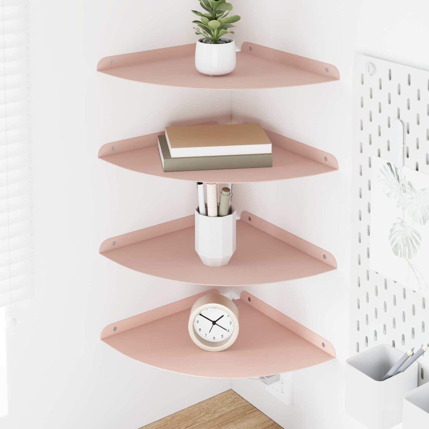 Mensola Sospesa Con Lo Scaffale 4 Pcs 30 X 30 X 2 Cm