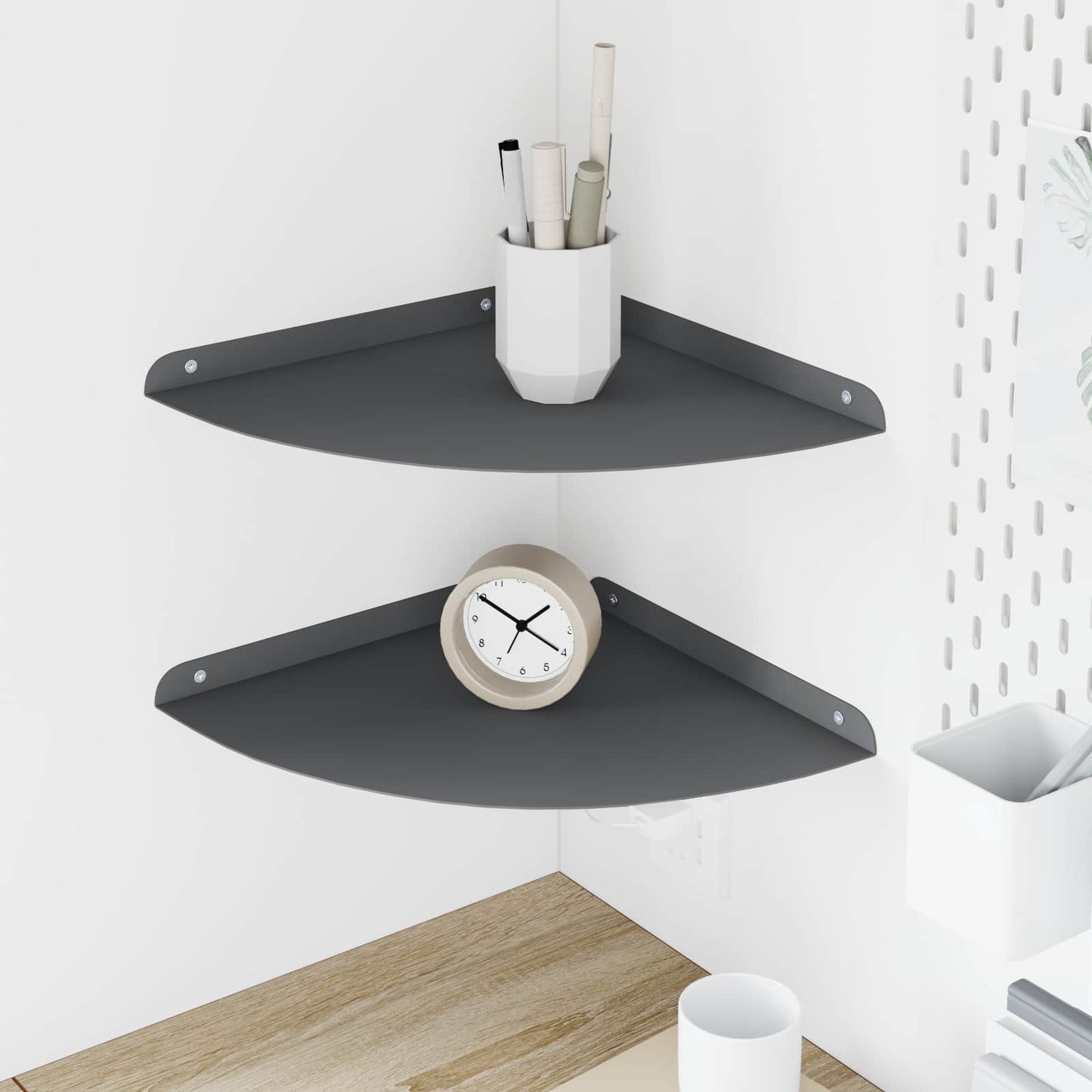 Mensola Sospesa Con Lo Scaffale 4 Pcs 30 X 30 X 2 Cm