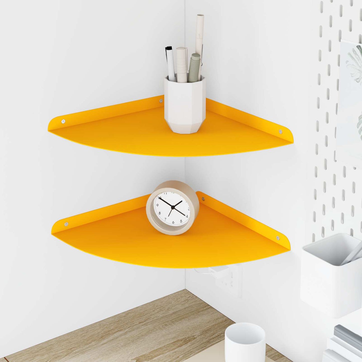 Mensola Sospesa Con Lo Scaffale 4 Pcs 30 X 30 X 2 Cm