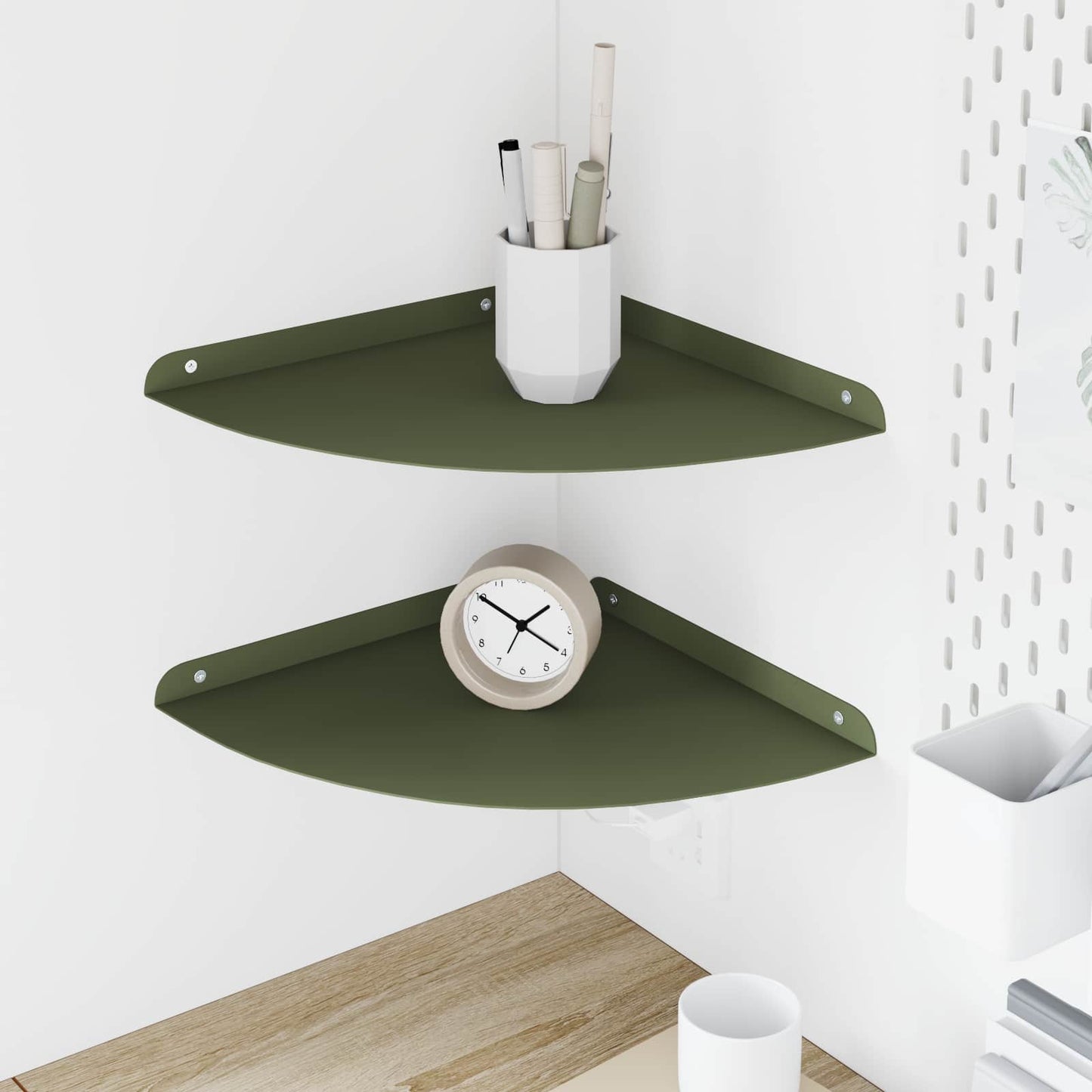 Mensola Sospesa Con Lo Scaffale 4 Pcs 30 X 30 X 2 Cm