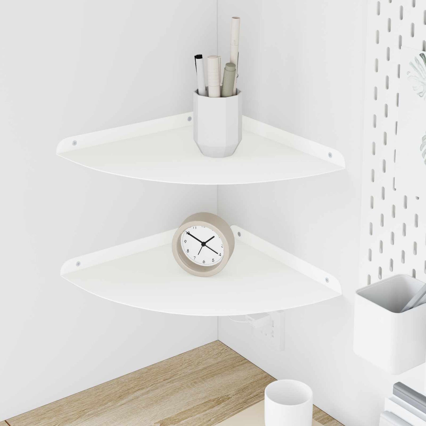 Mensola Sospesa Con Lo Scaffale 4 Pcs 30 X 30 X 2 Cm