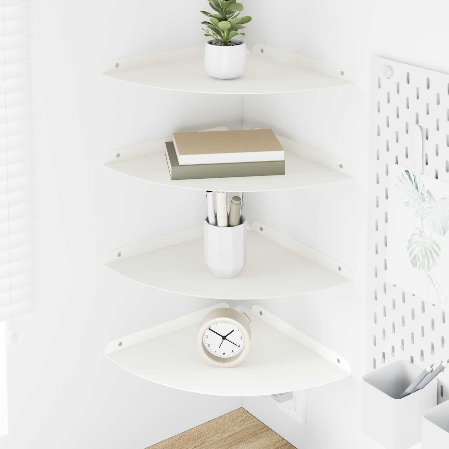 Mensola Sospesa Con Lo Scaffale 4 Pcs 30 X 30 X 2 Cm