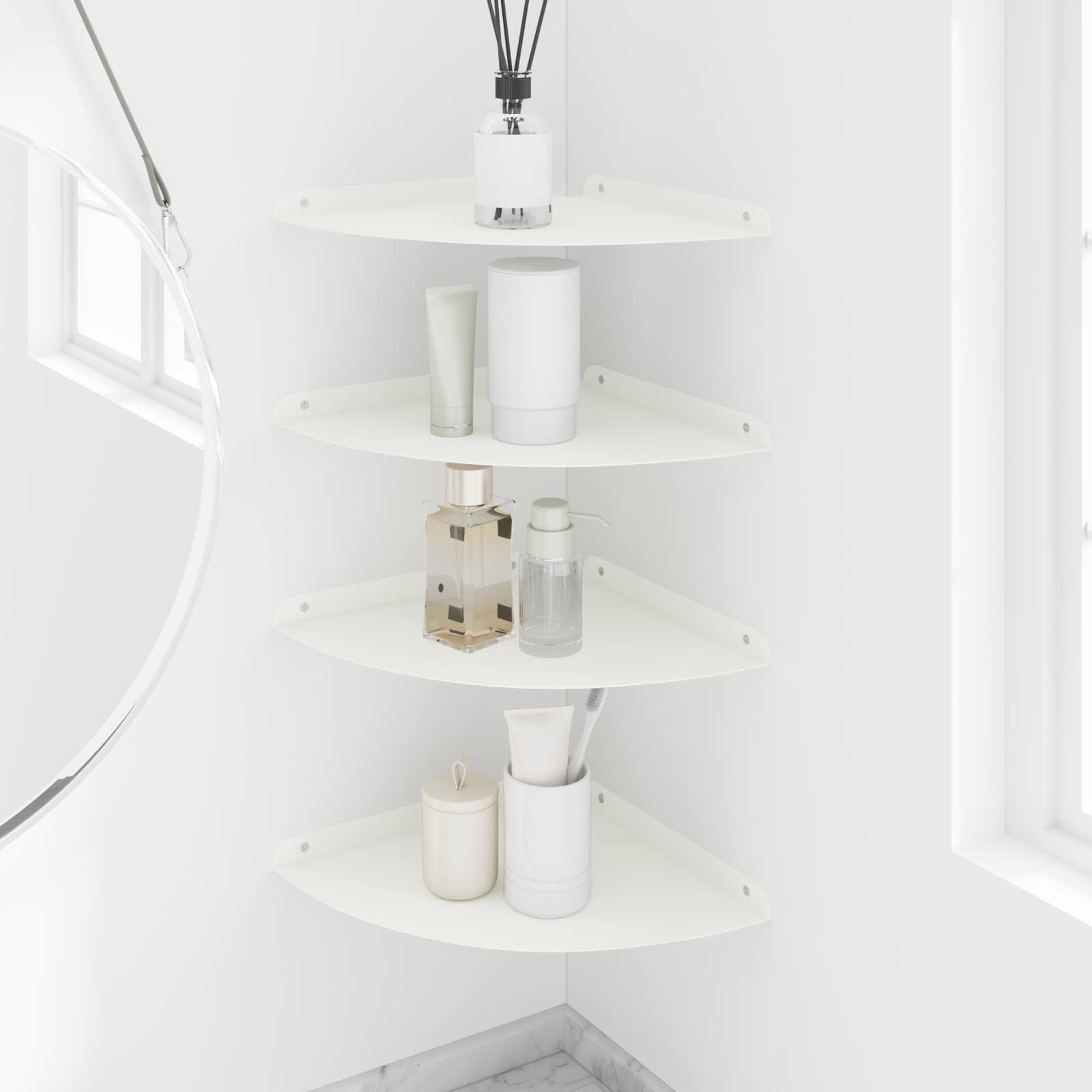 Mensola Sospesa Con Lo Scaffale 4 Pcs 30 X 30 X 2 Cm