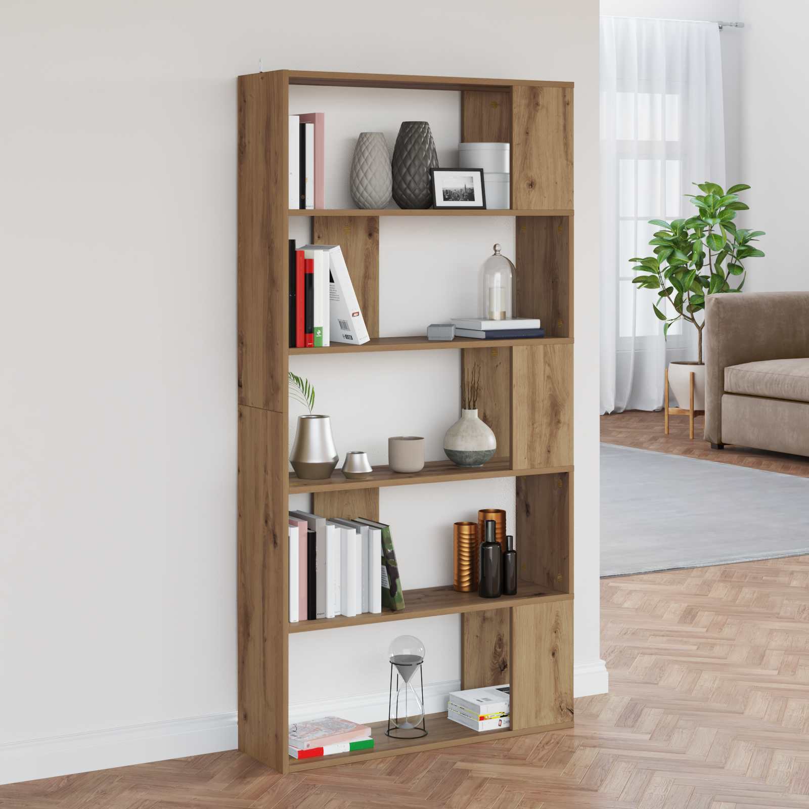 Libreria/Divisorio 80X24X159 Cm Legno Ingegnerizzato
