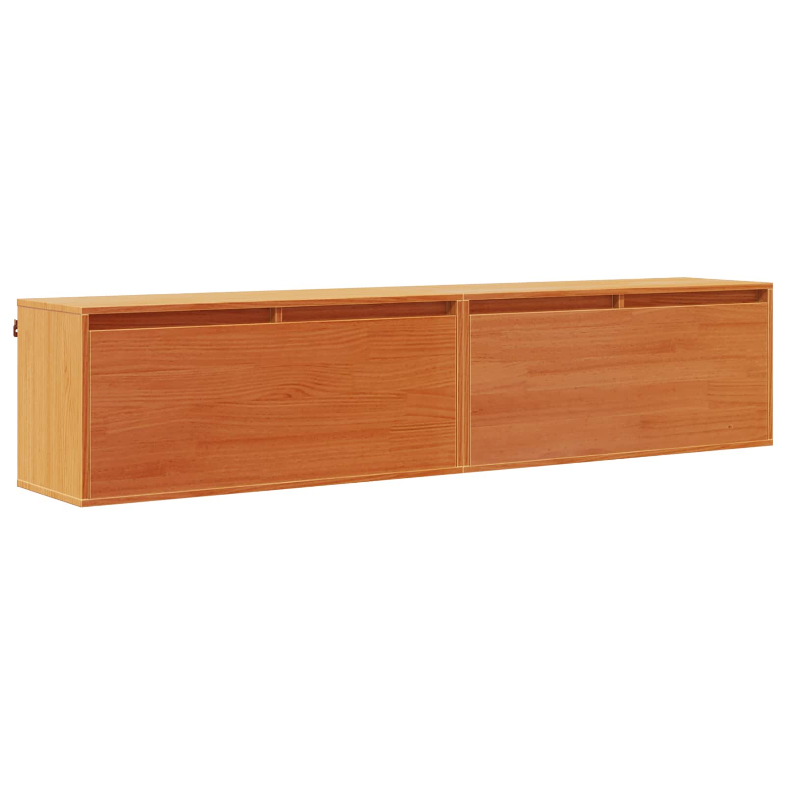 Armadietto A Muro 2 Pcs Marrone Cerato 80 X 30 X 35 Cm