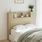 Testata Con Mobile E Led Calcestruzzo 180 X 16,5 X 103,5 Cm