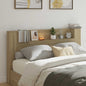 Testata Con Mobile E Led Calcestruzzo 180 X 16,5 X 103,5 Cm