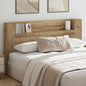 Testata Con Mobile E Led Calcestruzzo 180 X 16,5 X 103,5 Cm