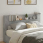 Testata Con Mobile E Led Calcestruzzo 180 X 16,5 X 103,5 Cm