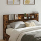 Testata Con Mobile E Led Calcestruzzo 180 X 16,5 X 103,5 Cm