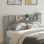Testata Con Mobile E Led Calcestruzzo 180 X 16,5 X 103,5 Cm