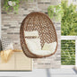 Sedia A Uovo Sospesa Senza Supporto Polyrattan