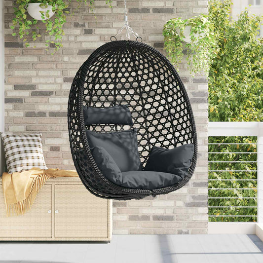 Sedia A Uovo Sospesa Senza Supporto Polyrattan