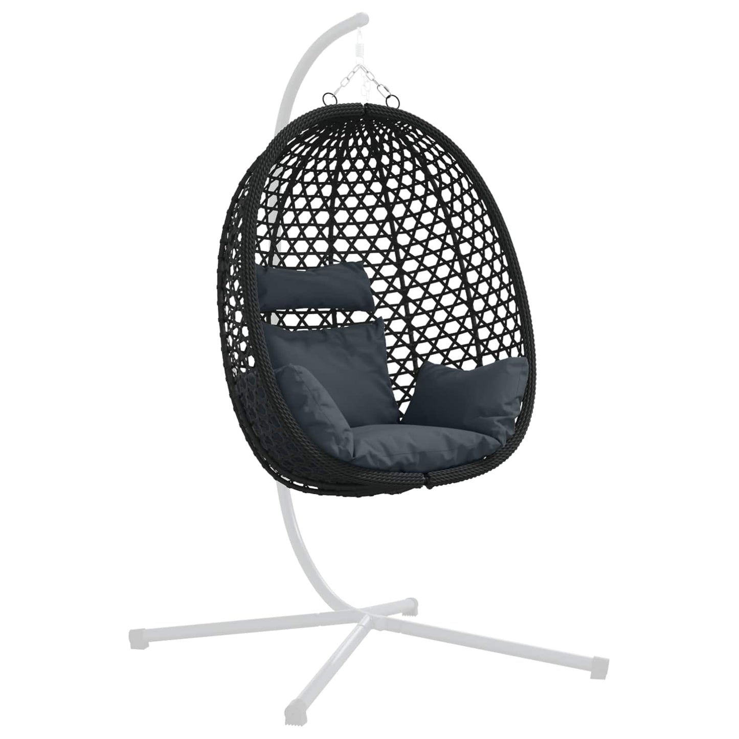 Sedia A Uovo Sospesa Senza Supporto Polyrattan
