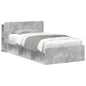 Telaio Del Letto Con Storage Grigio Cemento