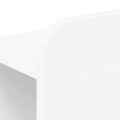 Telaio Del Letto Con Storage Con Testiera Bianco