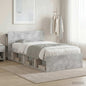Telaio Del Letto Con Storage Grigio Cemento