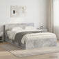 Telaio Del Letto Con Storage Grigio Cemento