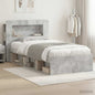 Telaio Del Letto Con Storage Grigio Cemento