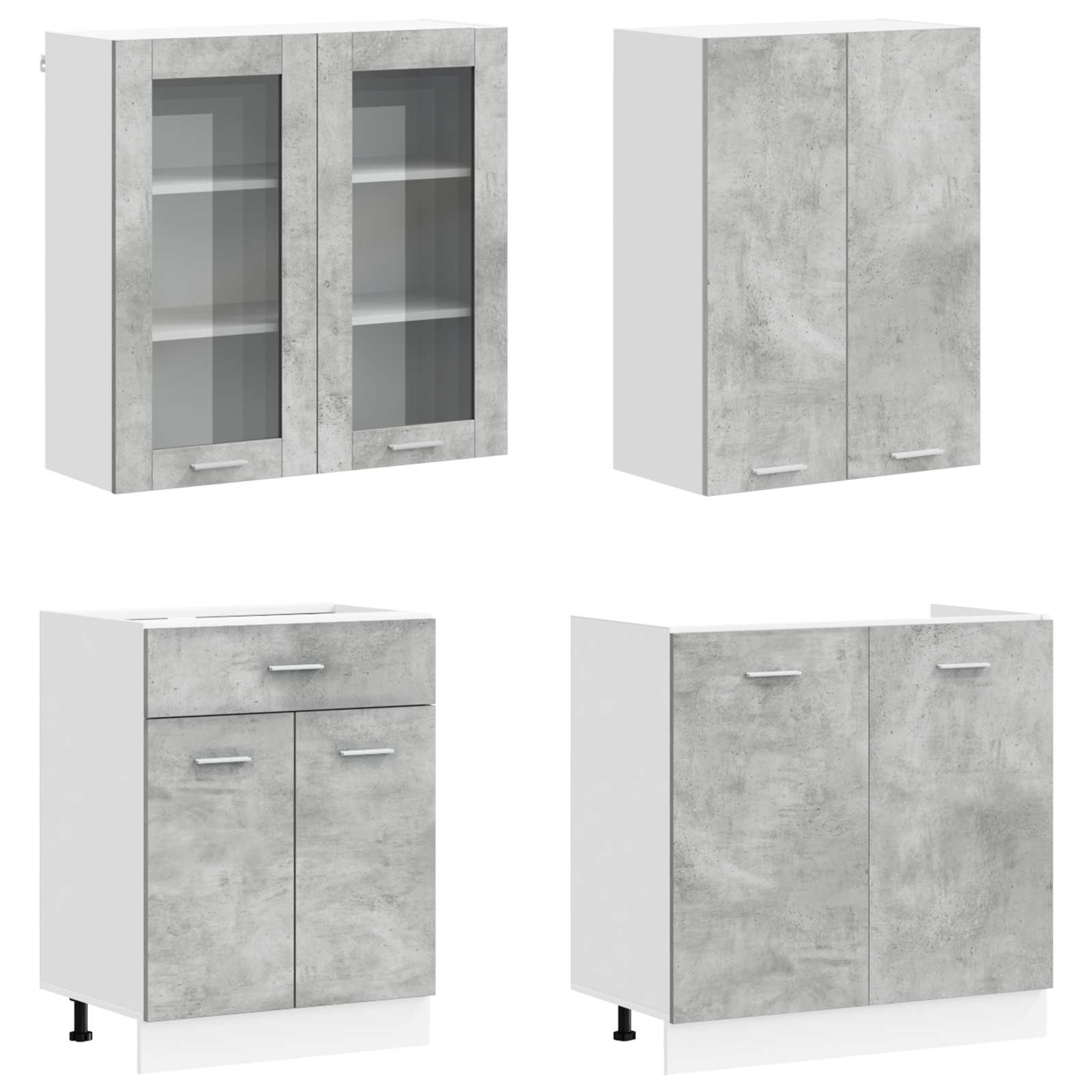 Unità Cucina Lyon 8 Pz Legno Ingegnerizzato