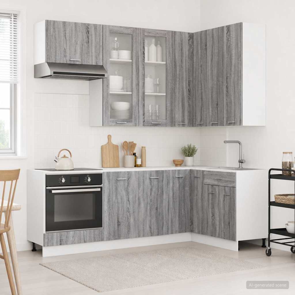Unità Cucina Lyon 8 Pz Legno Ingegnerizzato