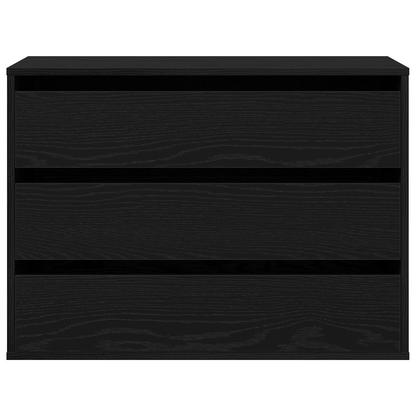 Mobile Con Cassetti Nero Legno Multistrato