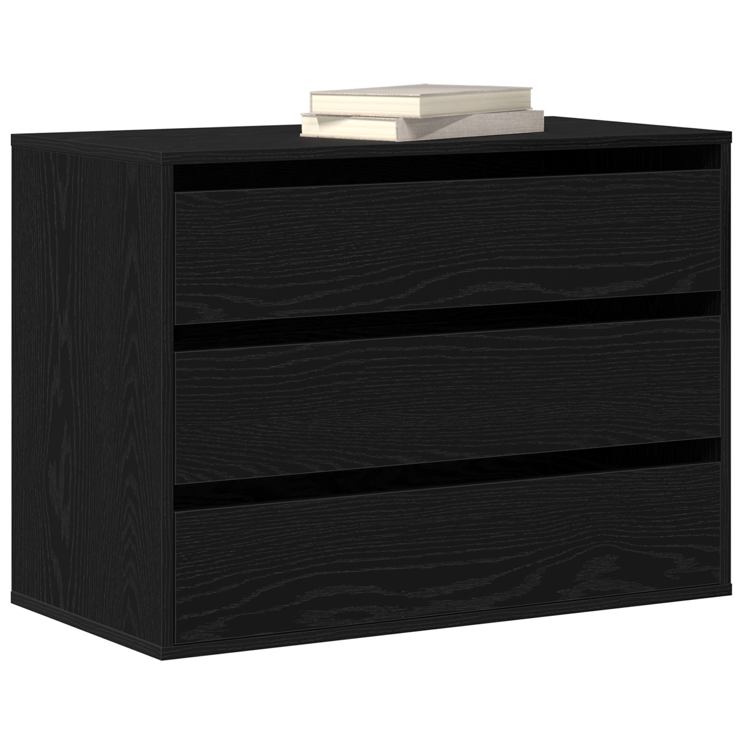 Mobile Con Cassetti Nero Legno Multistrato